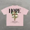 Christianartworkshop Hope Cross Print T-Shirt sold by Christian Art Workshop
