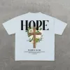 Christianartworkshop Hope Cross Print T-Shirt sold by Christian Art Workshop