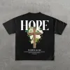 Christianartworkshop Hope Cross Print T-Shirt sold by Christian Art Workshop