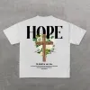 Christianartworkshop Hope Cross Print T-Shirt sold by Christian Art Workshop