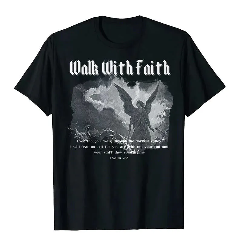 Christianartworkshop Walk With Faith T-Shirt sold by Christian Art Workshop