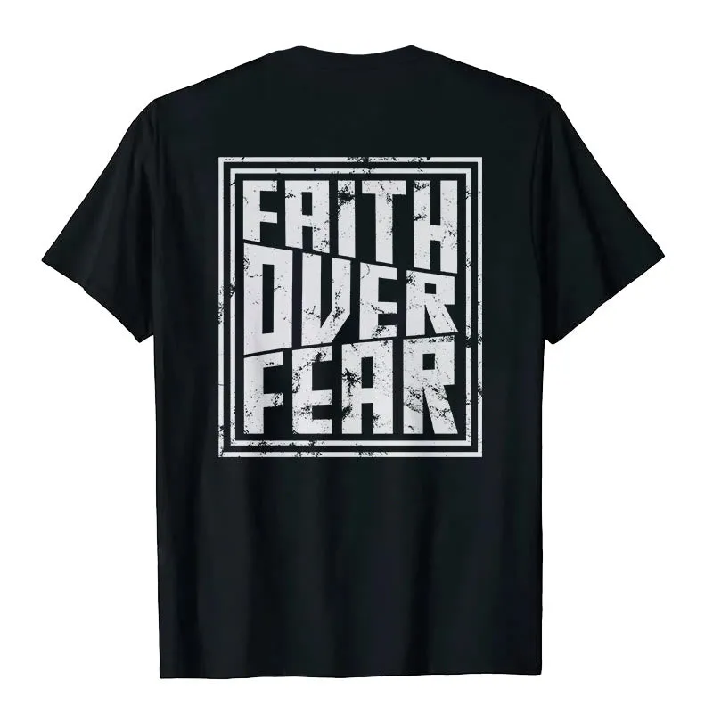 Christianartworkshop Faith Over Fear T-Shirt sold by Christian Art Workshop