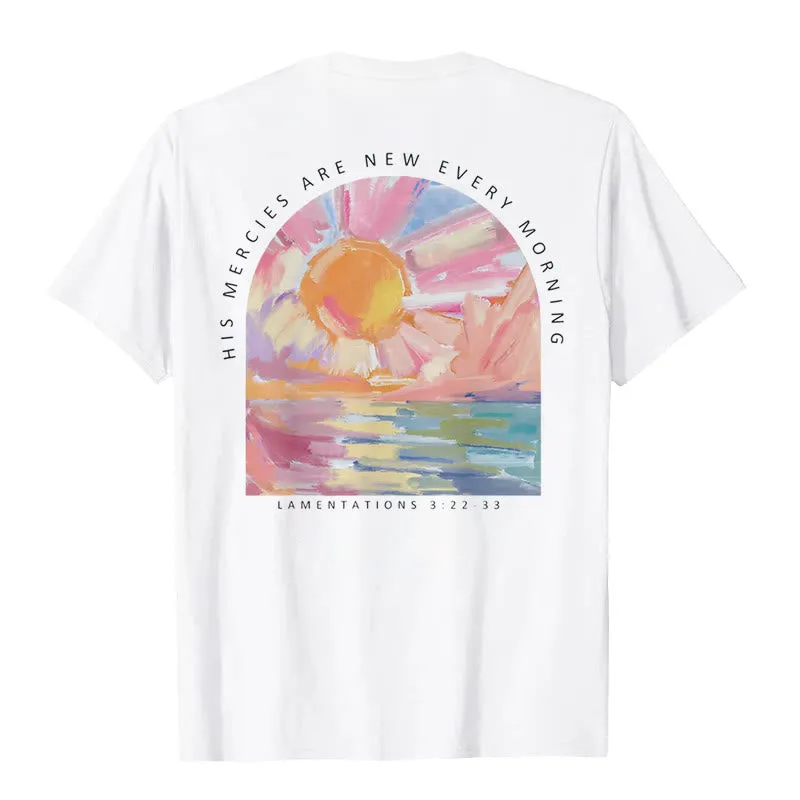 Christianartworkshop His Mercies Are New Every Morning T-Shirt made by Christian Art Workshop