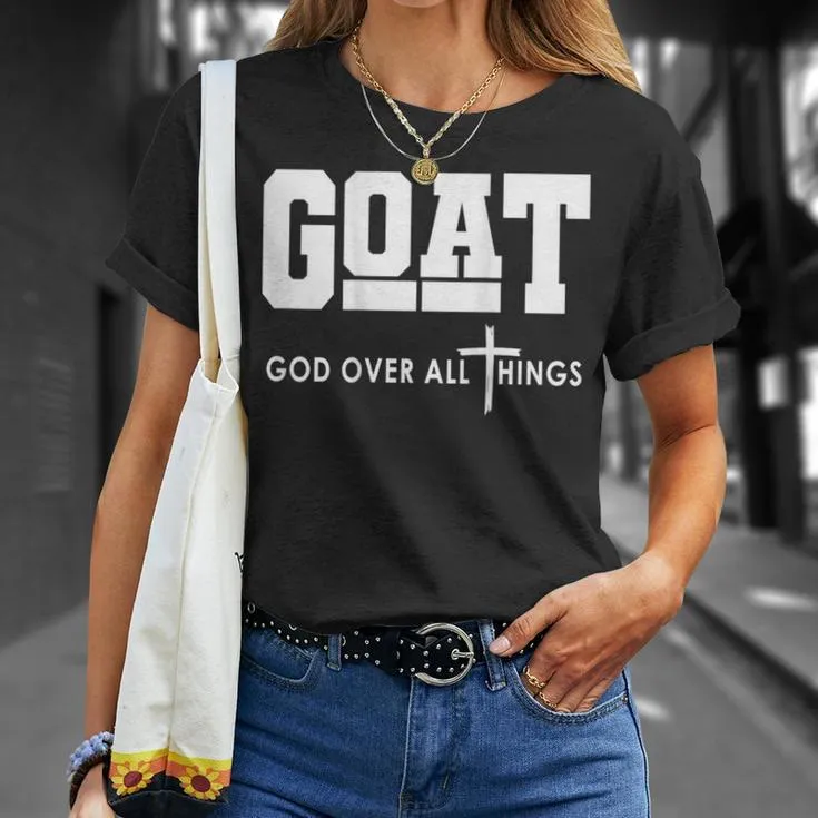 Christianartworkshop "GOD OVER ALL THINGS" T-shirt sold by Christian Art Workshop product image thumbnail 5
