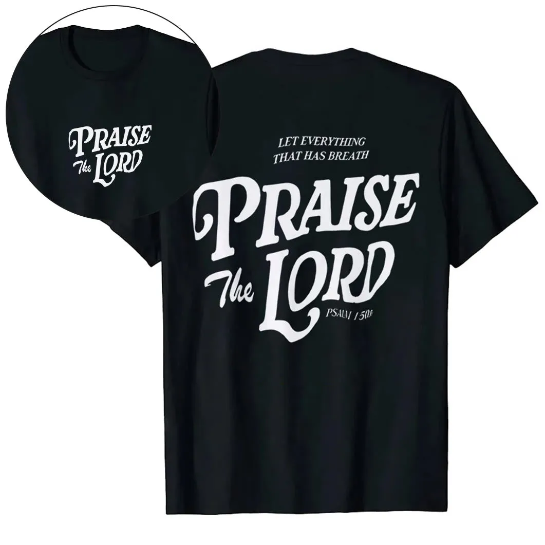 Christianartworkshop "Praise The Lord" T-shirt sold by Christian Art Workshop product image thumbnail 4