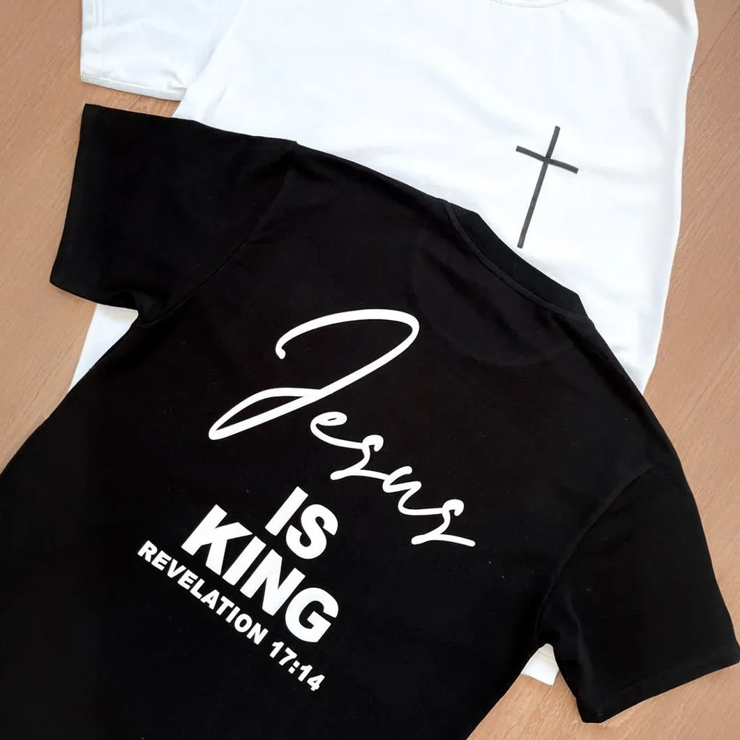 Christianartworkshop "Jesus IS KING" T-shirt sold by Christian Art Workshop product image thumbnail 2