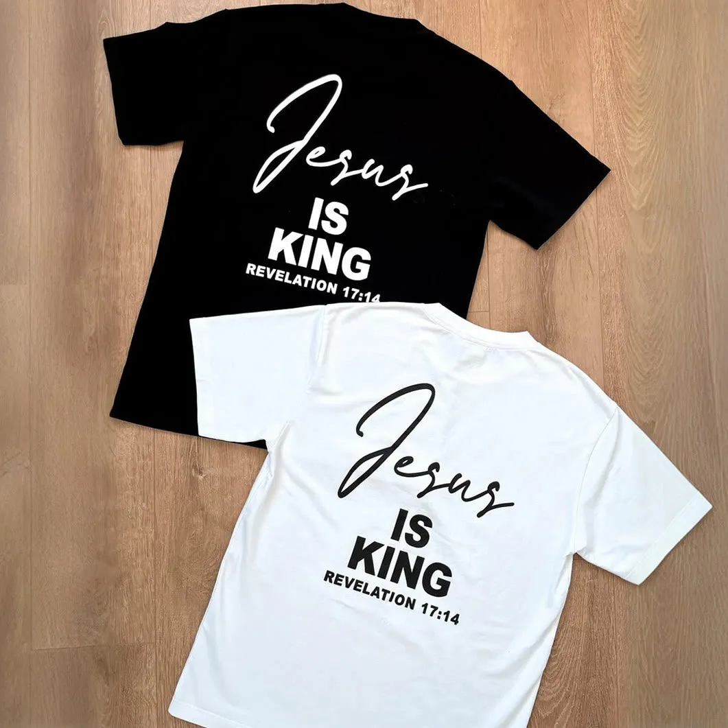 Christianartworkshop "Jesus IS KING" T-shirt sold by Christian Art Workshop