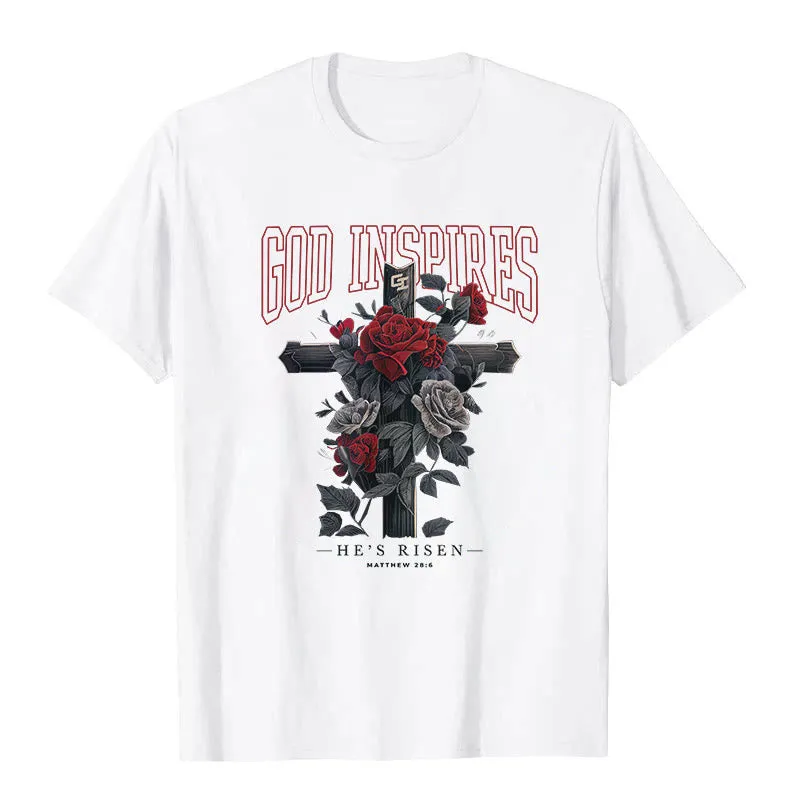 Christianartworkshop "GOD INSPIRES" T-shirt sold by Christian Art Workshop