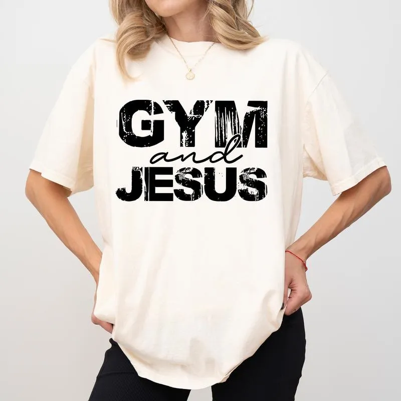 Christianartworkshop Gym and Jesus T-Shirt sold by Christian Art Workshop