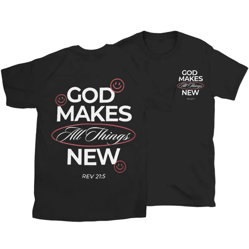 Christianartworkshop God Makes All Things New T-shirt sold by Christian Art Workshop product image thumbnail 4
