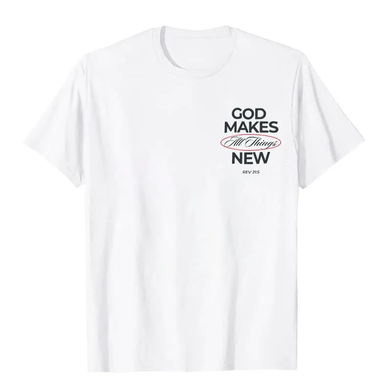Christianartworkshop God Makes All Things New T-shirt sold by Christian Art Workshop product image thumbnail 3
