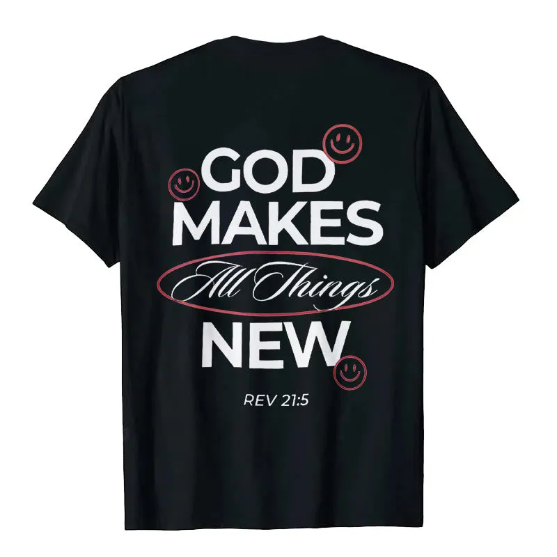 Christianartworkshop God Makes All Things New T-shirt sold by Christian Art Workshop product image thumbnail 5