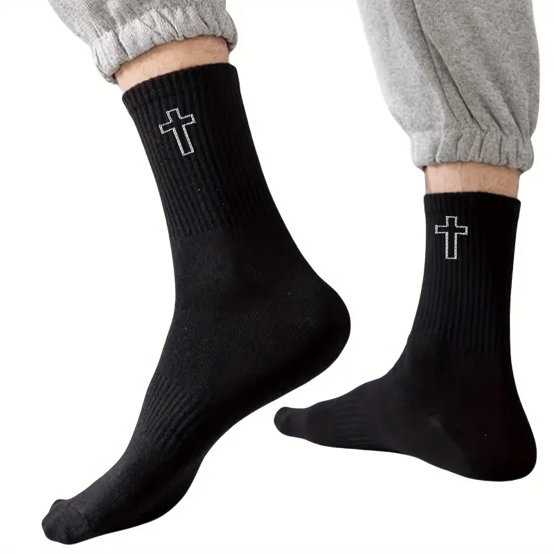 Christianartworkshop Sacred Cross Socks: Walk with Spiritual Grace sold by Christian Art Workshop