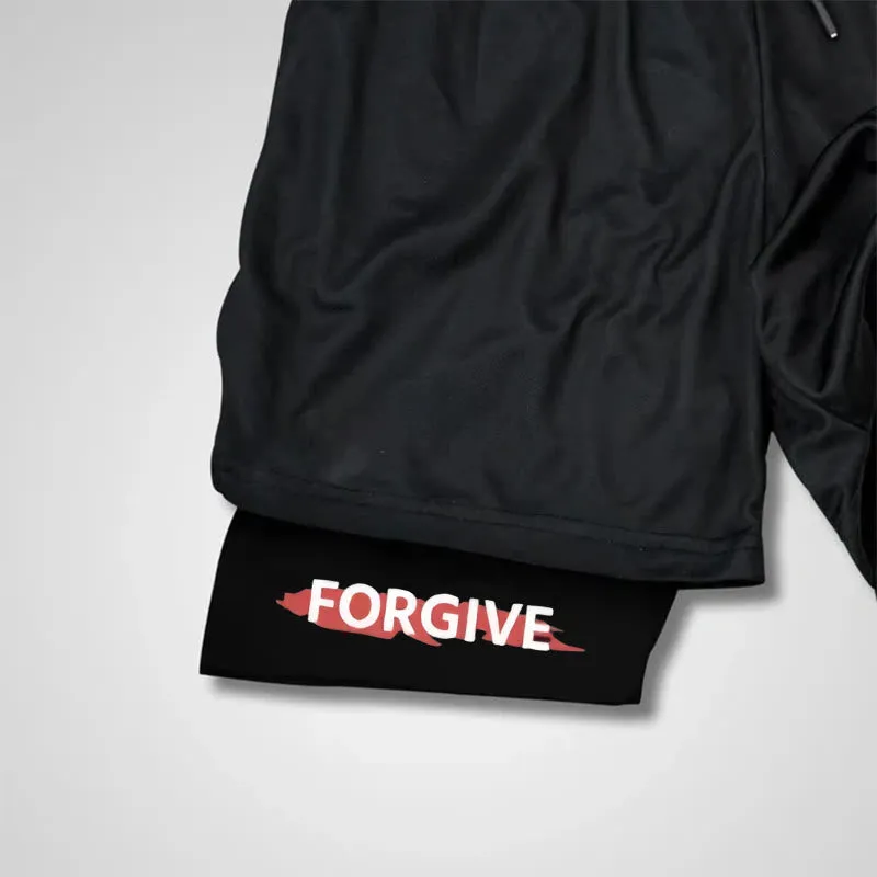 Christianartworkshop Father Forgiven Them Christian Performance Shorts sold by Christian Art Workshop product image thumbnail 5