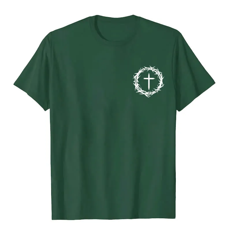 Christianartworkshop A Lot Can Happen In 3 Days Thorn Crown Cross Unisex T-shirt sold by Christian Art Workshop product image thumbnail 2