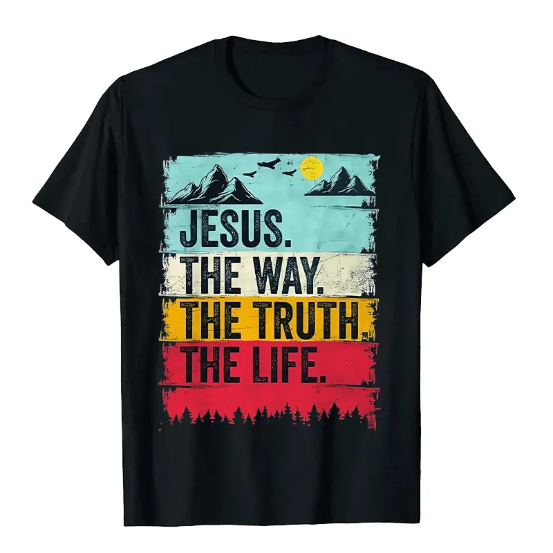 Christianartworkshop Jesus The Way The Truth The Life Unisex T-shirt sold by Christian Art Workshop