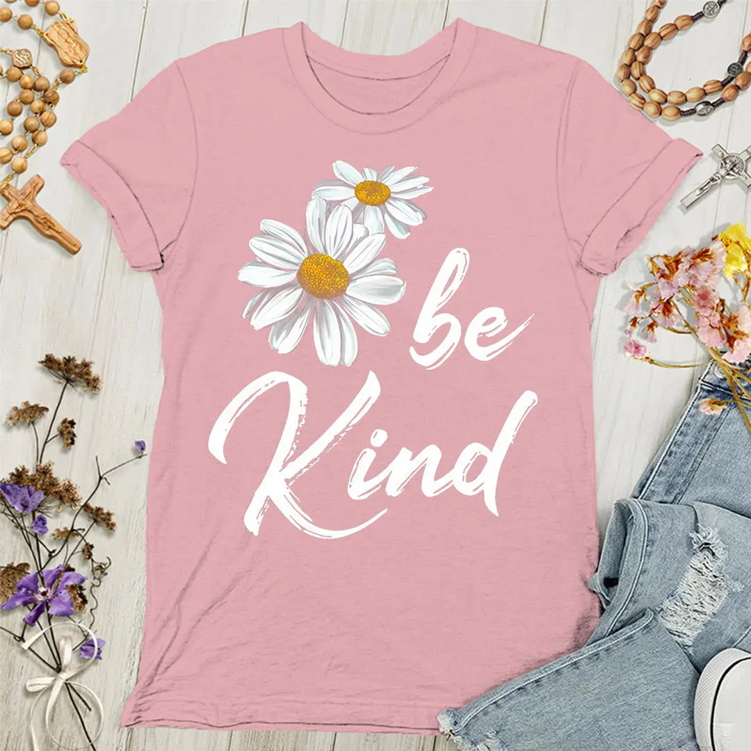 Christianartworkshop Be Kind Daisy Women's T-shirt: Sharing God's Grace with Kindness sold by Christian Art Workshop product image thumbnail 3