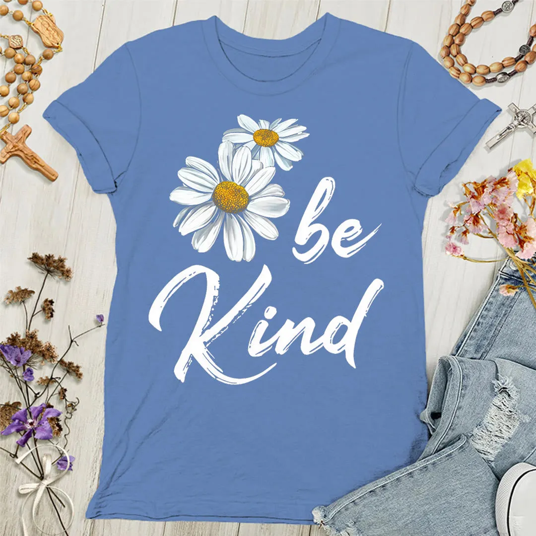 Christianartworkshop Be Kind Daisy Women's T-shirt: Sharing God's Grace with Kindness sold by Christian Art Workshop product image thumbnail 4