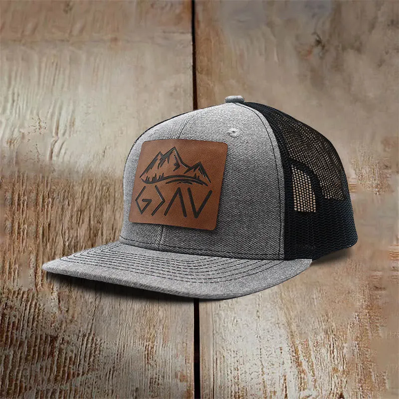 Christianartworkshop God is Greater Than The Highs and Lows Baseball Cap sold by Christian Art Workshop product image thumbnail 4