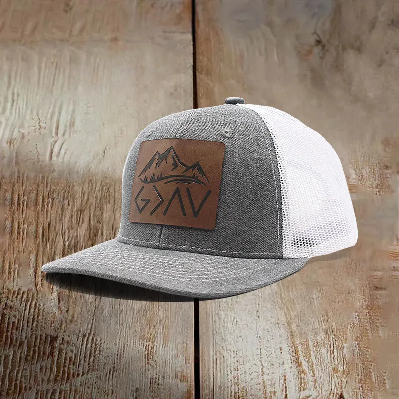 Christianartworkshop God is Greater Than The Highs and Lows Baseball Cap sold by Christian Art Workshop product image thumbnail 5