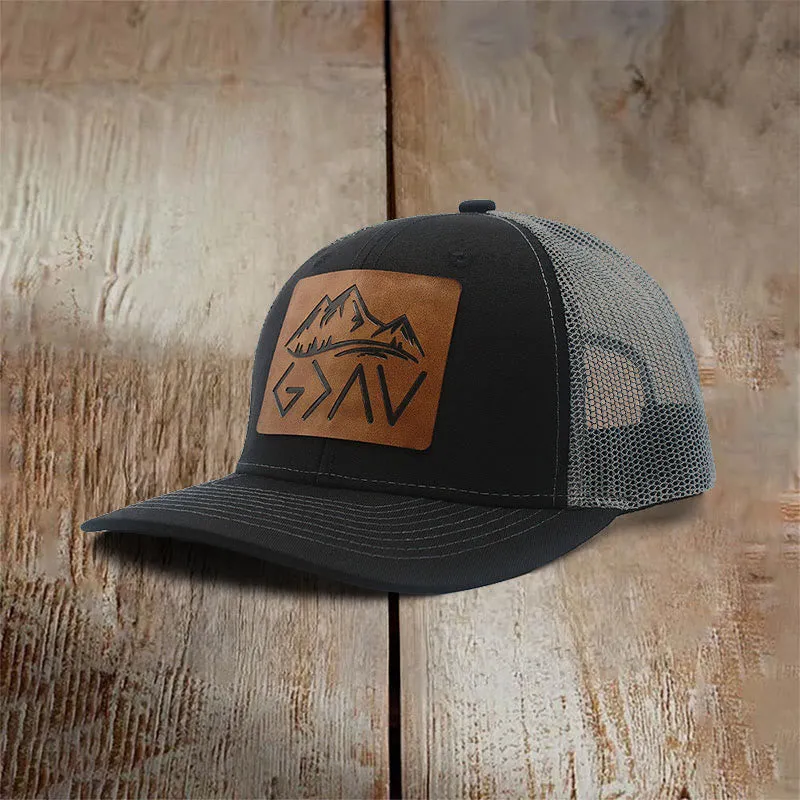Christianartworkshop God is Greater Than The Highs and Lows Baseball Cap sold by Christian Art Workshop product image thumbnail 2