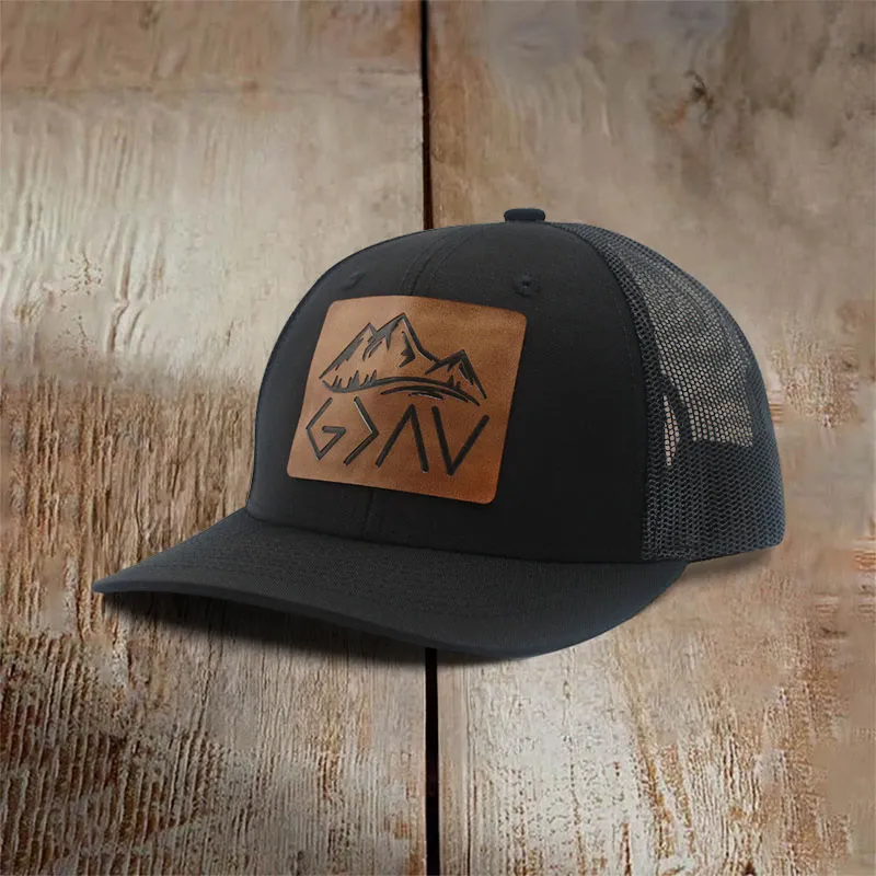 Christianartworkshop God is Greater Than The Highs and Lows Baseball Cap made by Christian Art Workshop