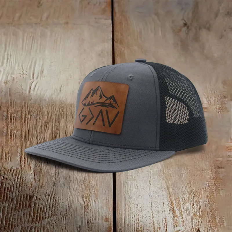 Christianartworkshop God is Greater Than The Highs and Lows Baseball Cap sold by Christian Art Workshop product image thumbnail 3