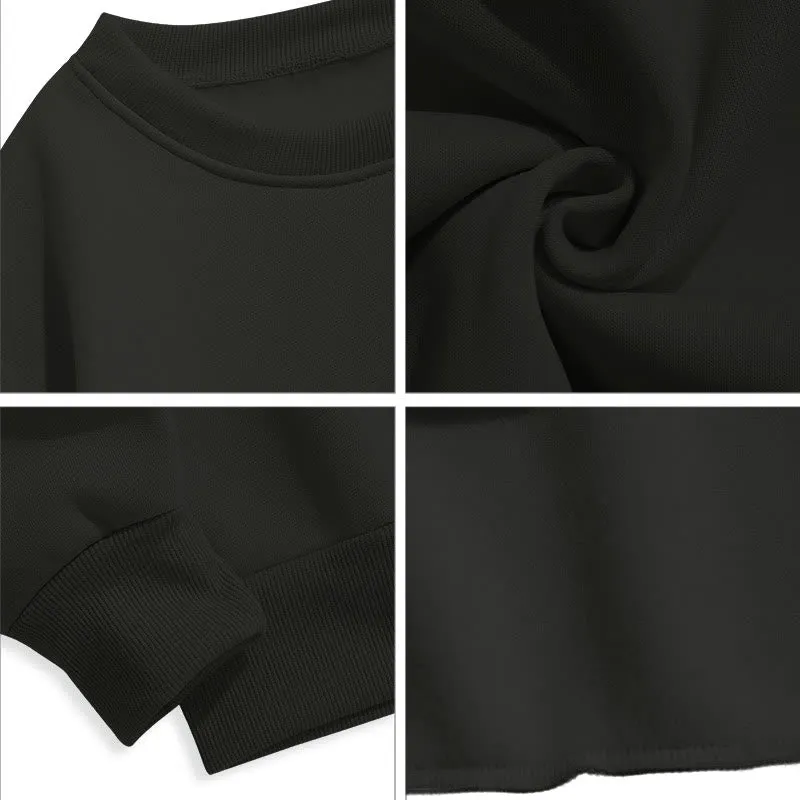 Christianartworkshop Classic Colored Style St. Benedict Medal Statue Fleece Lined Polyester Sweatshirt sold by Christian Art Workshop product image thumbnail 3