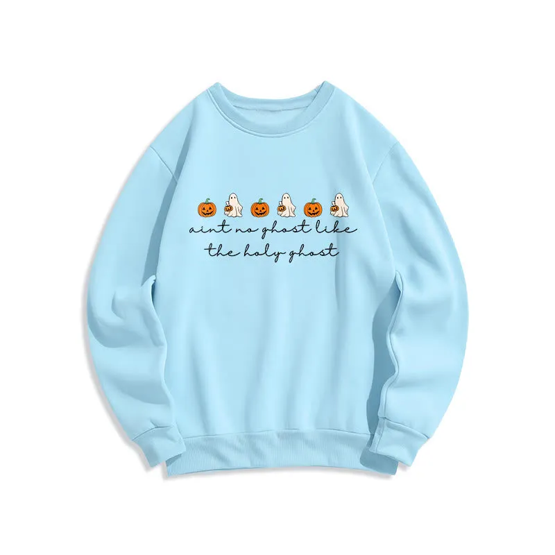 Christianartworkshop No Ghost Like the Holy Ghost Fleece Lined Polyester Sweatshirt sold by Christian Art Workshop product image thumbnail 5