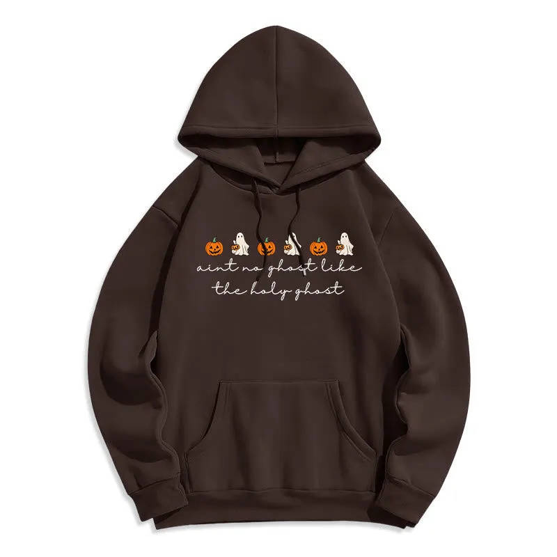 Christianartworkshop No Ghost Like the Holy Ghost Fleece Lined Polyester Hoodie sold by Christian Art Workshop