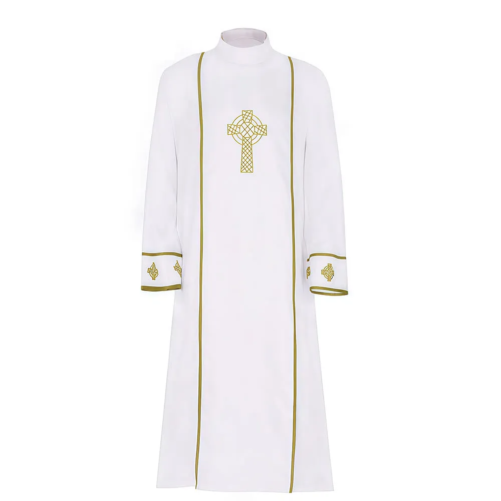 Christianartworkshop Multi - Style White Cassock: Ideal for Church Worship & Rituals sold by Christian Art Workshop product image thumbnail 3