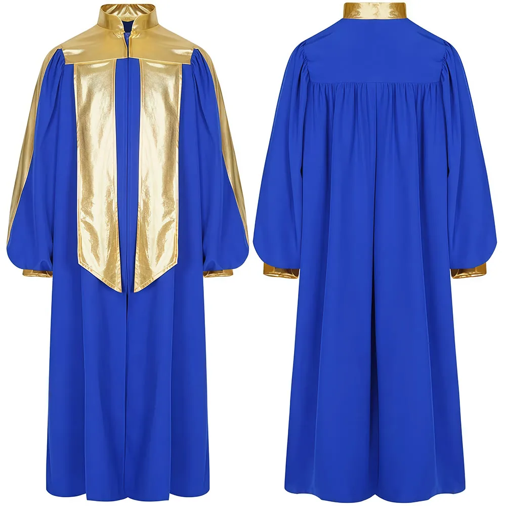 Christianartworkshop Golden-Embellished Clergy Robe: 7 Colors for Liturgical Elegance sold by Christian Art Workshop product image thumbnail 3