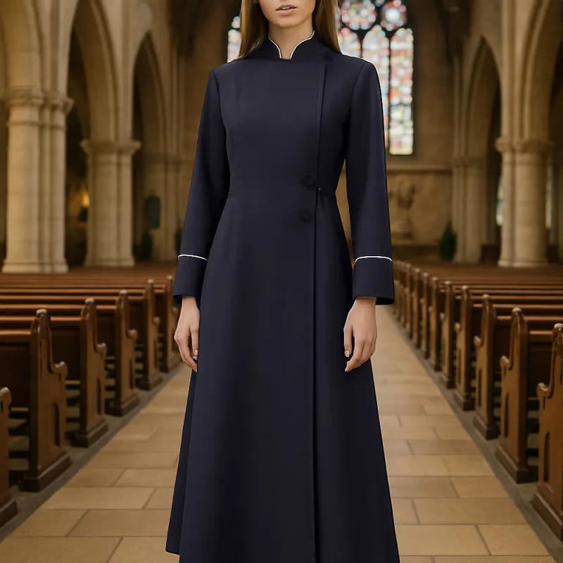 Christianartworkshop Formal Church Clergy Robe: 5 Colors in Long Robe Design made by Christian Art Workshop