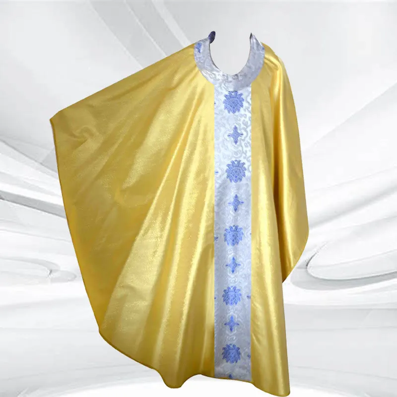 Christianartworkshop Golden - Based Chasuble with Assorted Colored Decorative Panels made by Christian Art Workshop