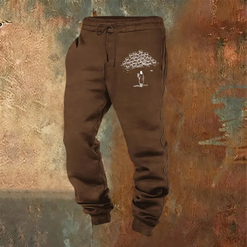 Christianartworkshop Good Shepherd Faith Sweatpants: Daily Wear with Spiritual Care sold by Christian Art Workshop