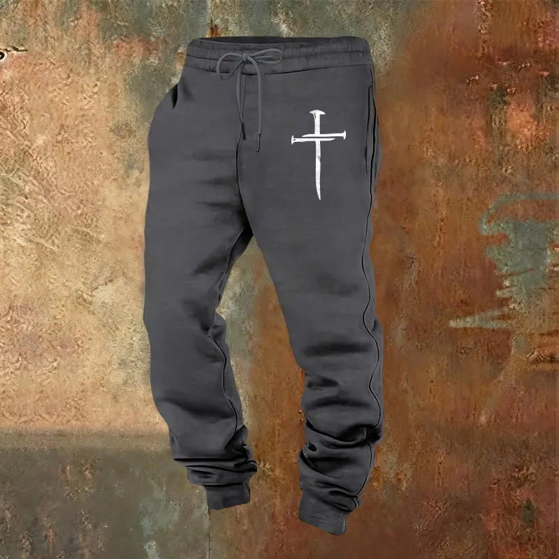 Christianartworkshop Sword Cross Sweatpants: Stylish Faith for Everyday Moments sold by Christian Art Workshop