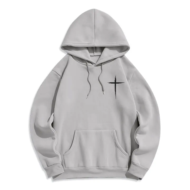 Christianartworkshop Jesus Saves John 14:6 Faith Fleece Lined Polyester Hoodie sold by Christian Art Workshop product image thumbnail 2