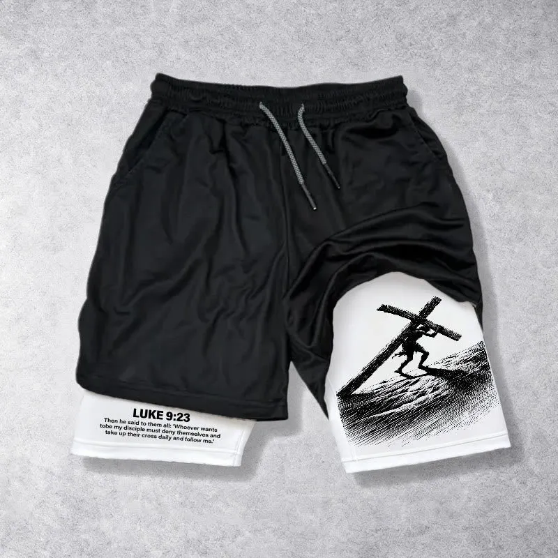 Christianartworkshop Luke 9:23 Scripture Performance Shorts: Take Up Your Daily Cross sold by Christian Art Workshop