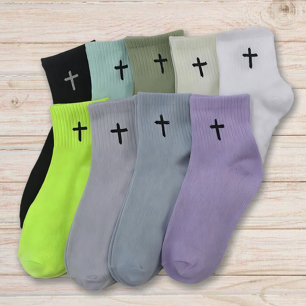 Christianartworkshop Subtle Cross Socks: Faith on Your Feet sold by Christian Art Workshop product image thumbnail 2