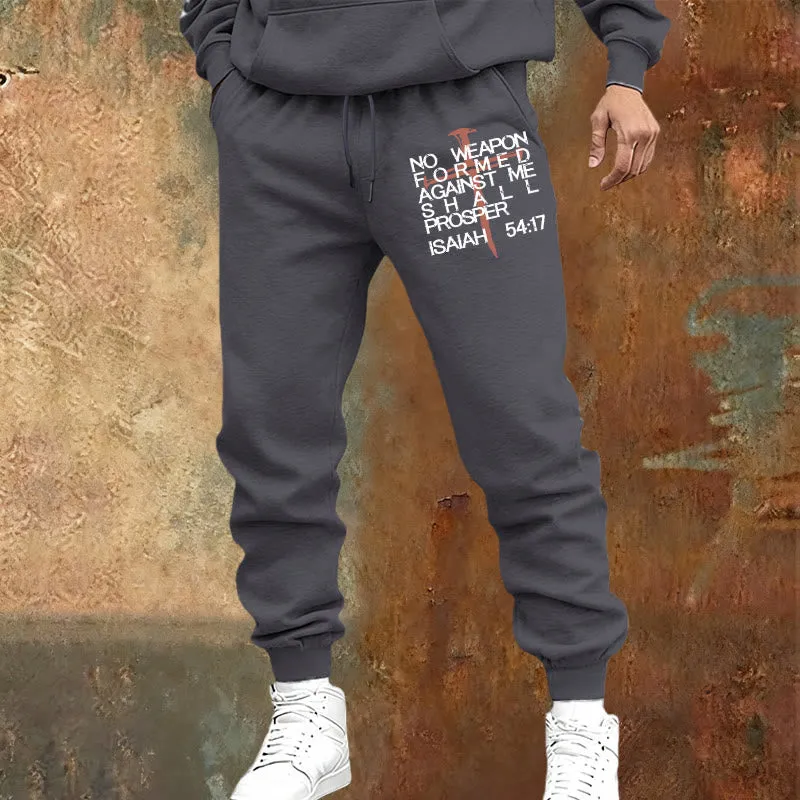 Christianartworkshop Isaiah 54:17 Sweatpants: Faithful Companion for Daily Routines sold by Christian Art Workshop product image thumbnail 2