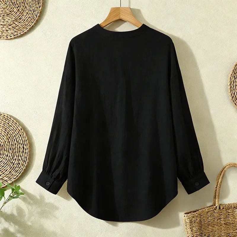 Christianartworkshop Good Shepherd Floral Wreath Women’s Blouse: Embody Faith and Gentle Devotion sold by Christian Art Workshop product image thumbnail 4