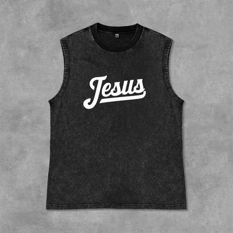 Christianartworkshop Jesus: Crown of Thorns Sketch Unisex Washed Tank Top sold by Christian Art Workshop product image thumbnail 2