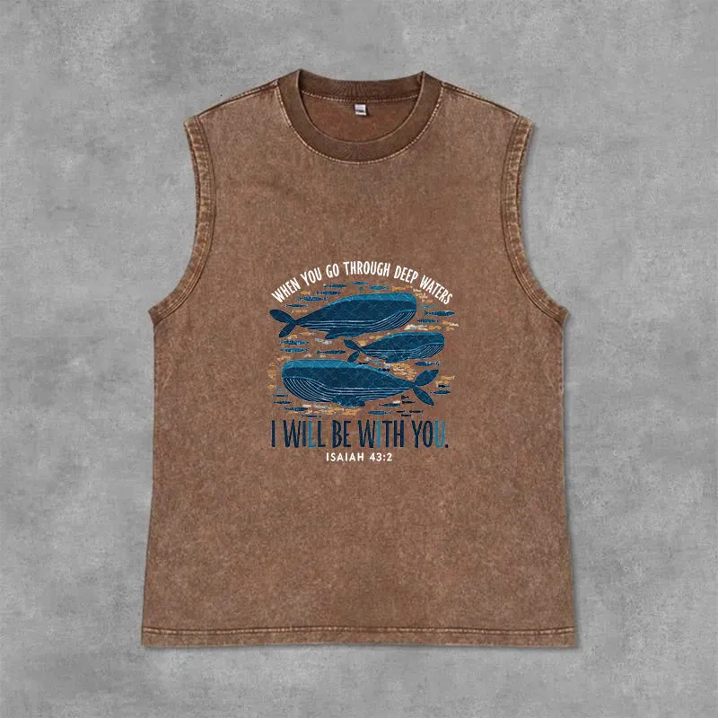 Christianartworkshop Floral Jesus Loves You Unisex Washed Tank Top sold by Christian Art Workshop product image thumbnail 4