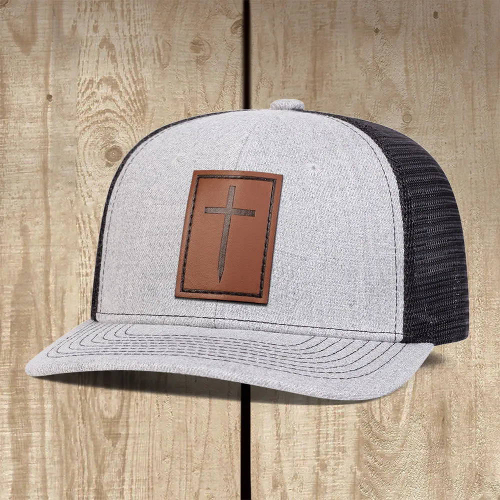 Christianartworkshop Rugged Cross Trucker Cap: A Confident Witness of Faith in Daily Life sold by Christian Art Workshop product image thumbnail 3