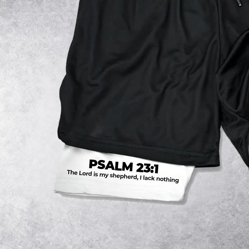 Christianartworkshop Psalm 23 Faithful Shepherd Printed Shorts sold by Christian Art Workshop product image thumbnail 5