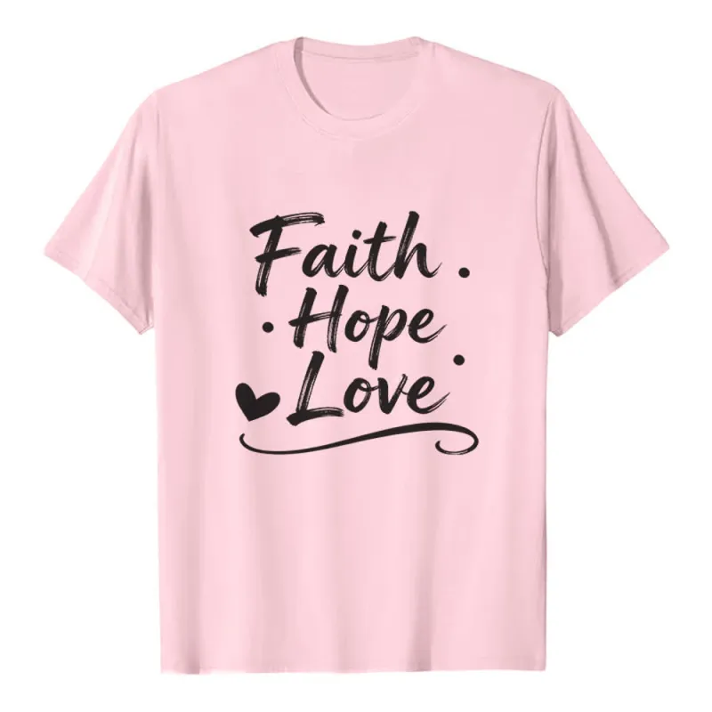Christianartworkshop Vintage Handwritten Faith Hope Love Premium T-Shirt made by Christian Art Workshop