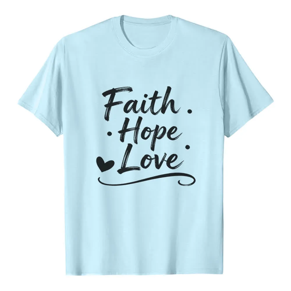 Christianartworkshop Vintage Handwritten Faith Hope Love Premium T-Shirt sold by Christian Art Workshop product image thumbnail 5