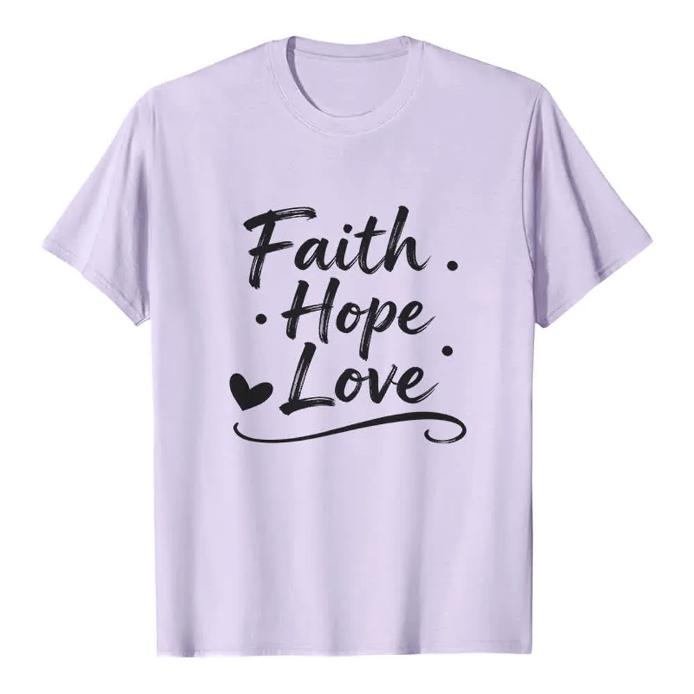 Christianartworkshop Vintage Handwritten Faith Hope Love Premium T-Shirt sold by Christian Art Workshop product image thumbnail 2