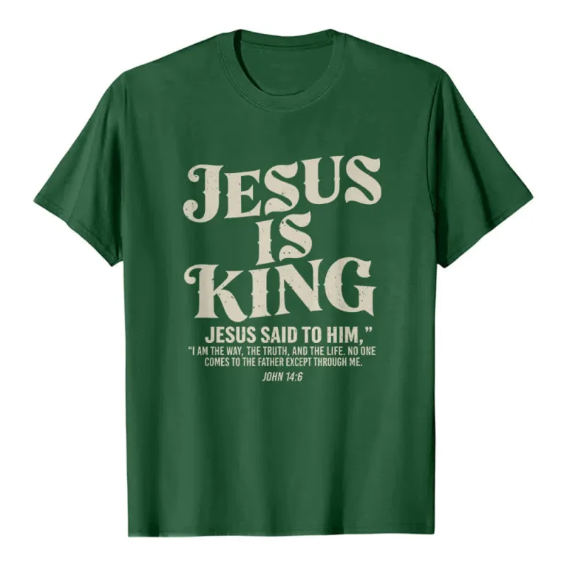 Christianartworkshop Jesus Is King John 14:6 Premium T-Shirt made by Christian Art Workshop