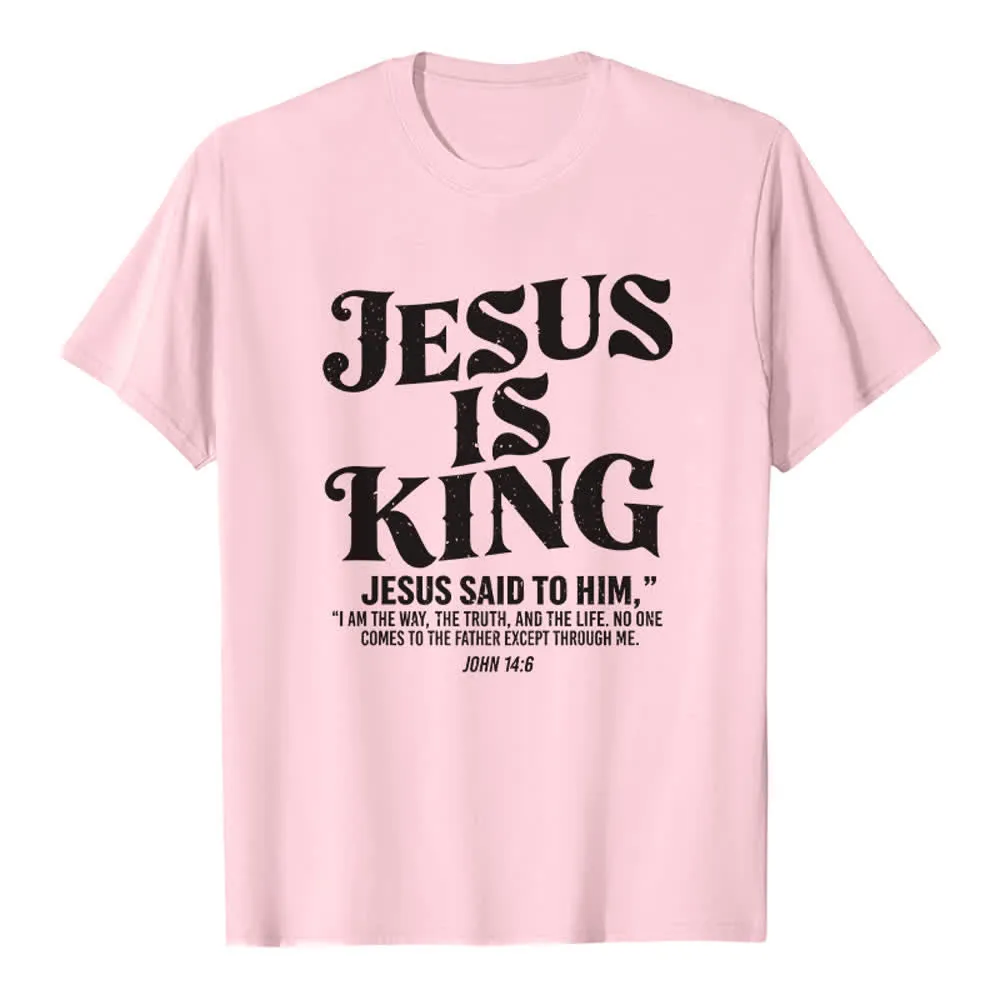 Christianartworkshop Jesus Is King John 14:6 Premium T-Shirt sold by Christian Art Workshop product image thumbnail 2